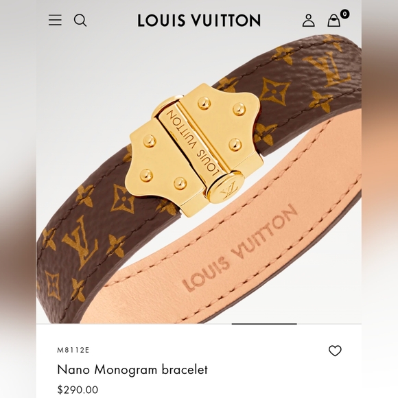 Louis Vuitton Spirit Nano leather bracelet-like new - Picture 1 of 13